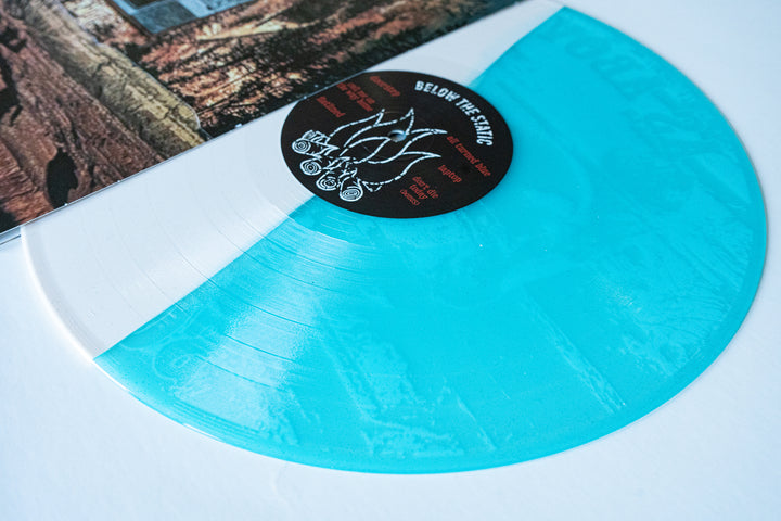 Below The Static - Half Bone / Half Electric Blue Glitter LP - Vinyl