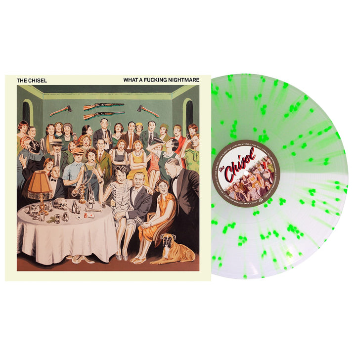 What a Fucking Nightmare - Half Coke Bottle Clear / Half Milky Clear with Neon Green Splatter LP - Vinyl