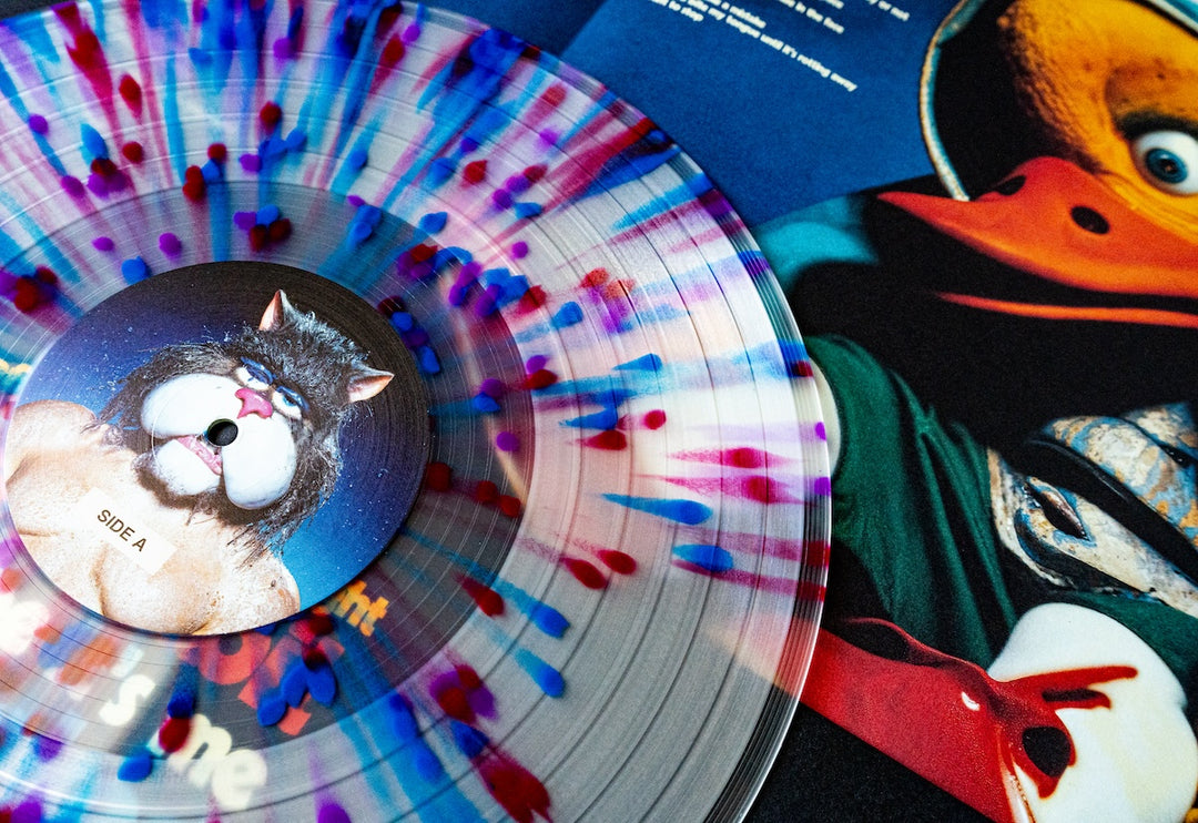 analysis paralysis - Milky Clear w/ Blue Red & Purple Splatter LP - Vinyl