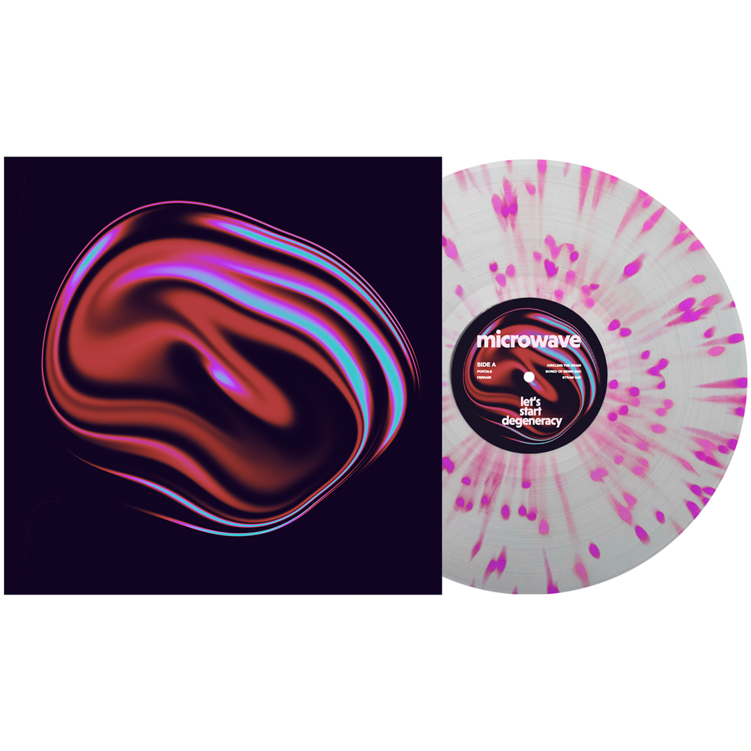 Let’s Start Degeneracy - Clear with Baby Pink & Purple Splatter LP - Vinyl