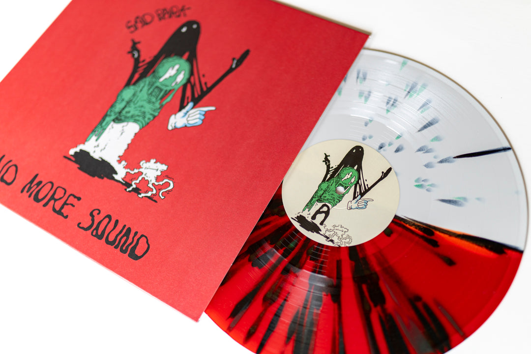 No More Sound - Half Blood Red / Half White W/ Green & Black Splatter LP - Vinyl