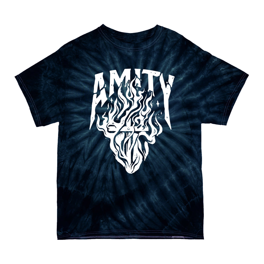 Tie Dye Burning Cross Logo T-Shirt - Tee