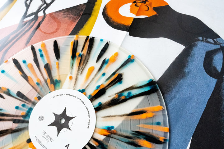 I Want To Disappear - Milky Clear w/ Black Blue & Orange Splatter LP - Vinyl