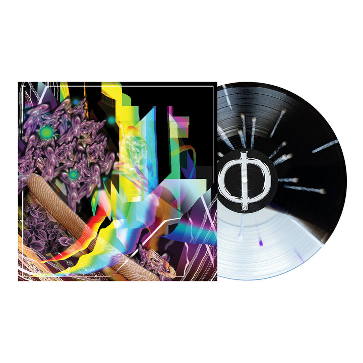 Holy Design - Half Black Ice / Half Clear with Heavy Purple & White Splatter LP