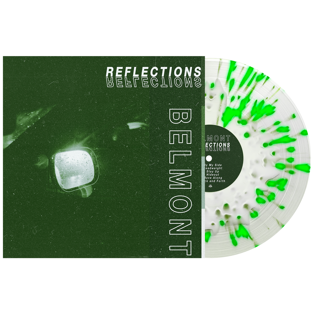 Reflections - White in Clear W/ Heavy Neon Green Splatter LP - Vinyl