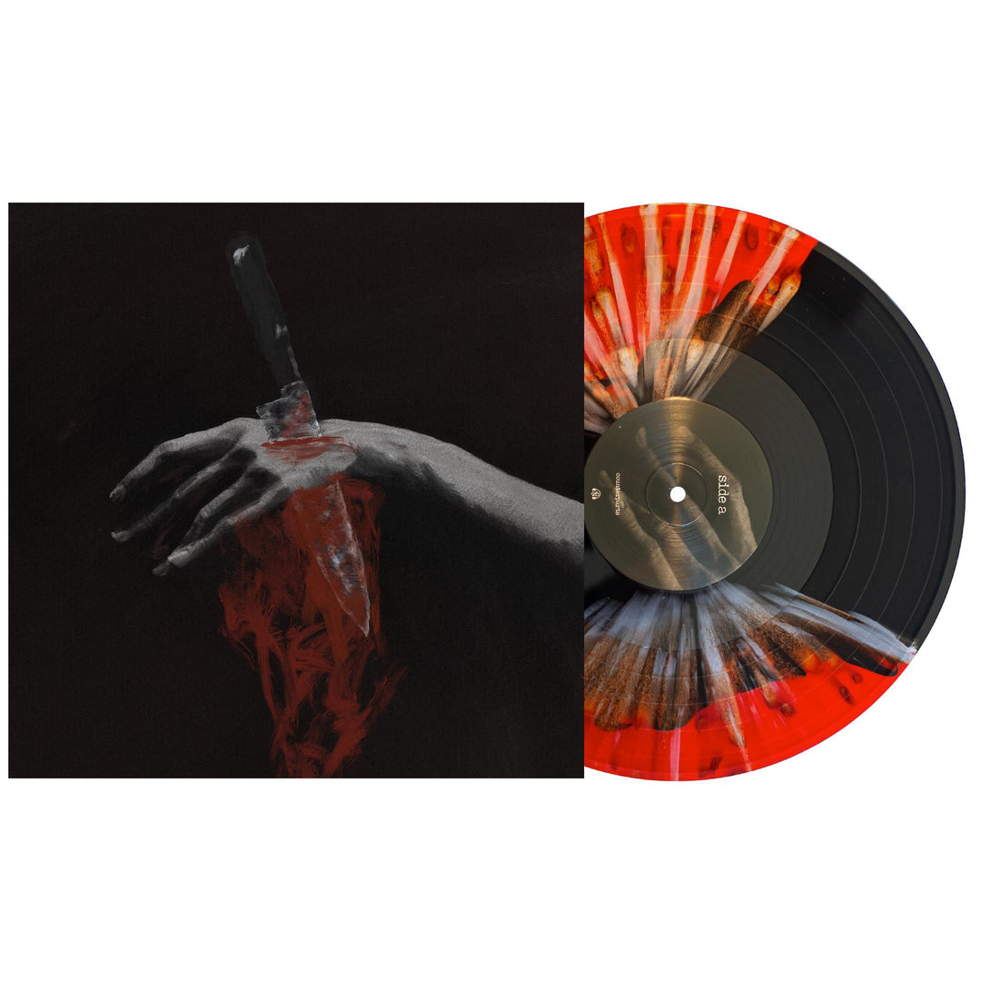 Nothing Left To Love - Black and Blood Red Butterfly with Silver Splatter LP - Vinyl